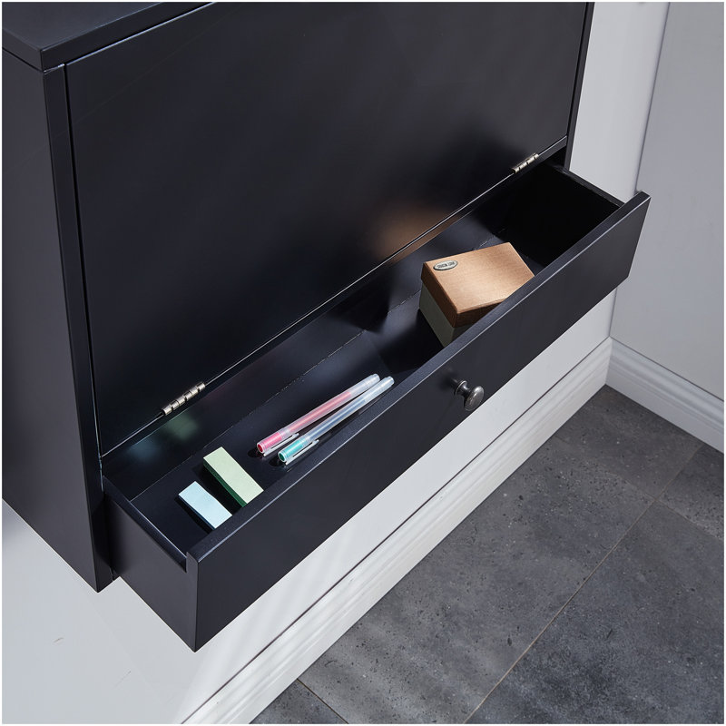 Bureau mural pour ordinateur portable - Style universel - Noir