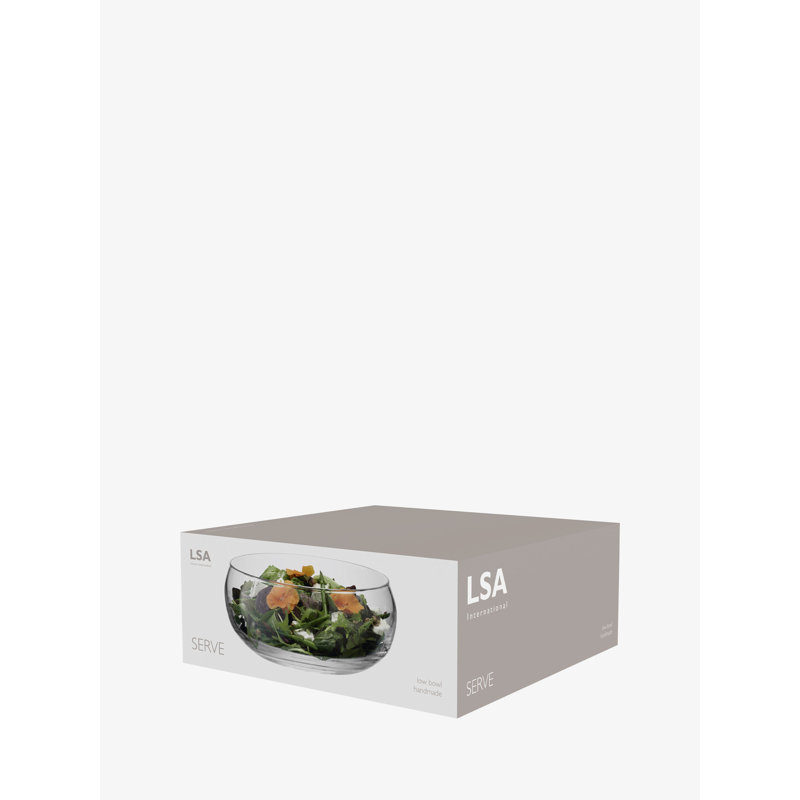 Serve Glass Salad Bowl