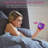 Digital Alarm Clock For Kids With Snooze And Nightlight Easy Setting Silicone Display Time, Date Loud For Bedroom Battery Powered (Purple)