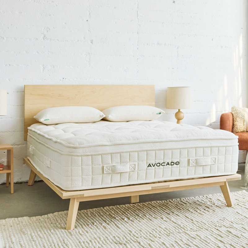 Matelas luxueux biologique, Très grand simple, 14"