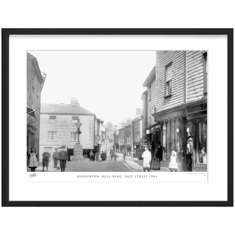 Ashburton, Bull Ring, East Street 1904 - Single Picture Frame Print, 60cm H x 80cm W x 2.3cm D