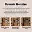 Buffet noisette + bois manufacturé noir + verre-529809842