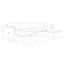 Canapé modulaire rembourré 146,5 po Winfree-1503913933