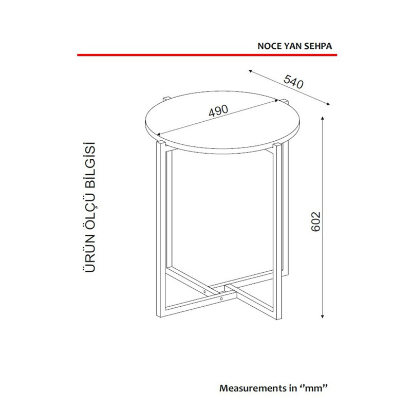 Table de bout Carlucci Noce