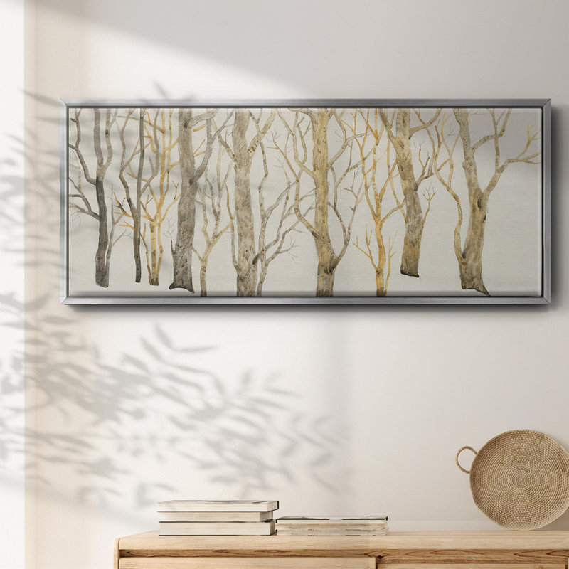 Bare Trees I- Framed Canvas, 24" H x 60" W