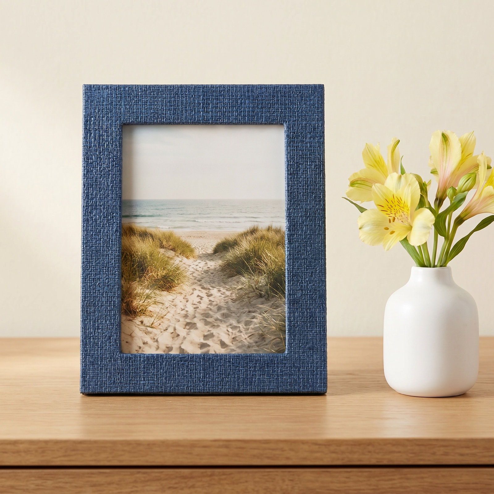 Welcome Home Picture Frame, Indigo, 6.69" W x 8.66" H