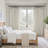 Pleated Linen Curtains, Semi Sheer Light Filtering Pinch Pleat with Hooks and Rings,Back Tab Drapes,Set of 2-1746195812-1776769548