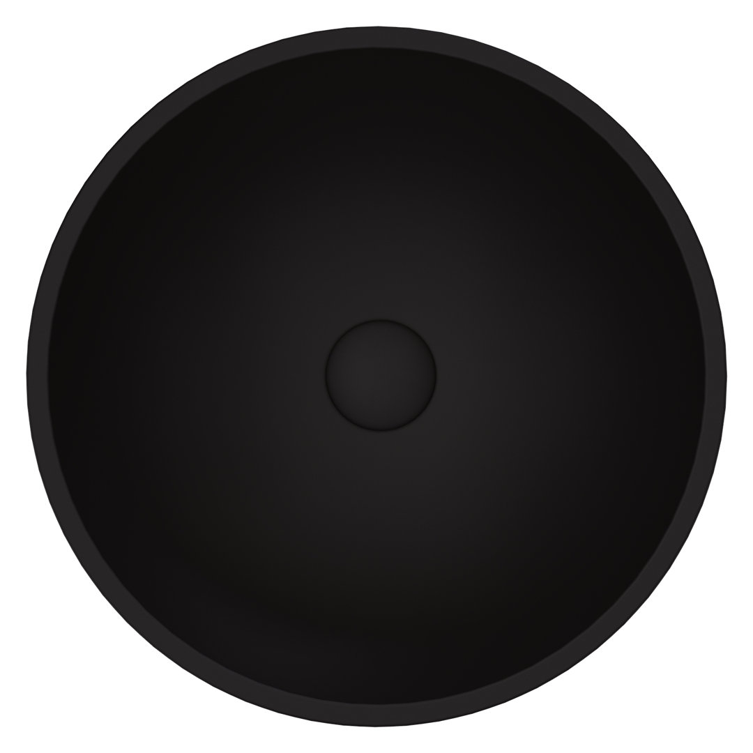 Cavalli MatteShell Glass 15" L 15" W 5" H Round Vessel Bathroom Sink VIGO