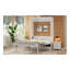 Lit escamotable double avec 2 tiroirs, beige