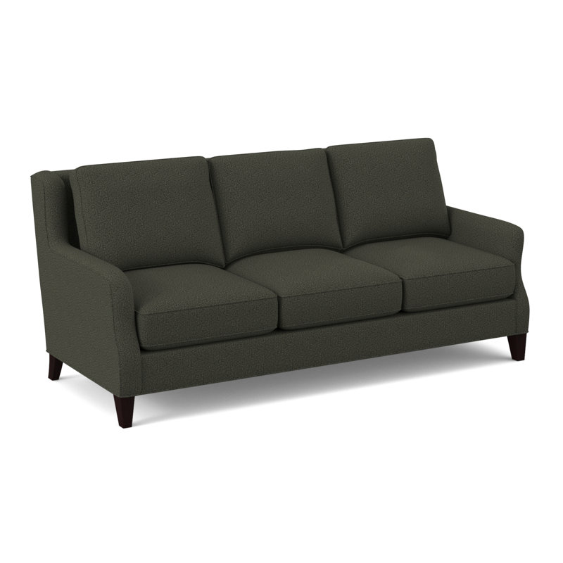 Canapé à accoudoirs évasés de 84 po Savannah, Gris anthracite Dorset