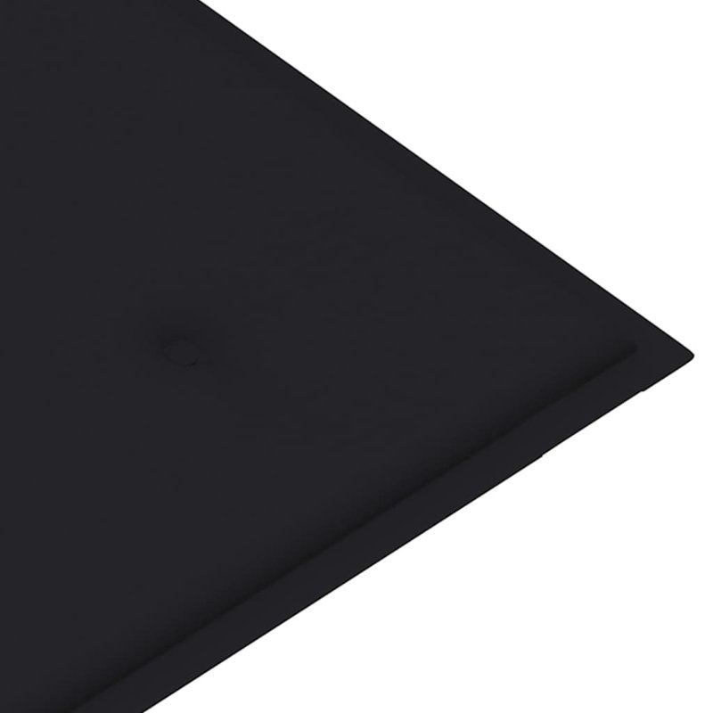 Banc de jardin en teck Artidiello, Noir