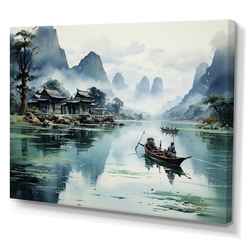 «Vietnam Misty Mountains II», reproduction sur toile, H 16 po x l 32 po x P 1 po, Toile tendue