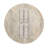 Ronan Round Mable Accent Table with Interlocking Cross Base