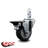 Thermoplastic Rubber Swivel Square Stem Caster Set with Brake