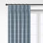 Shay Window Pane Cornflower Cotton Pinch Pleat Drapery Panel Set of 2-318629497