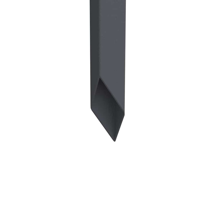 Garden Decorative Panel Other, 140cm H x 50cm W x 1.7cm D, Anthracite