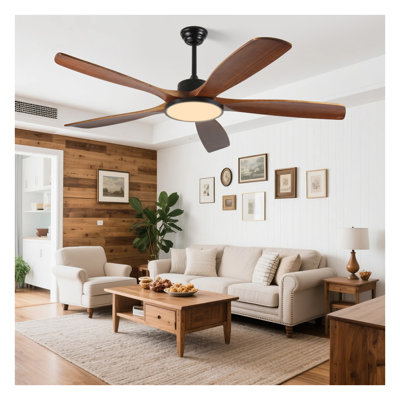 62'' Outdoor Ceiling Fan with Light & Remote Control