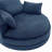 360° Swivel Sofa Chair Accent Barrel Chair 57.5"  Swivel Round Chair With Dual-Layer Cushion Design And 3 Removable Pillows For Living Room, Bedroom, Office And Hotel, Blue-135137966