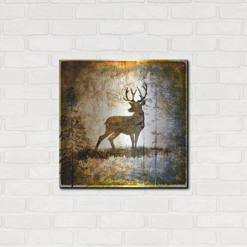 «High Country Deer» par Lightbox Journal sur métal, H 24 po x l 24 po