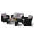 Black Frame/Grey Cushion