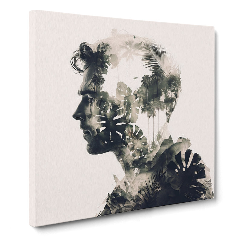 Jungle Double Exposure No.1 - Wrapped Canvas