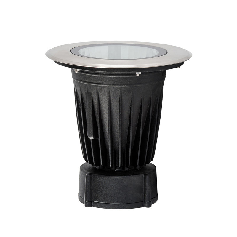 Jazelle Black/Silver Low Voltage Integrated LED Metal Deck Light