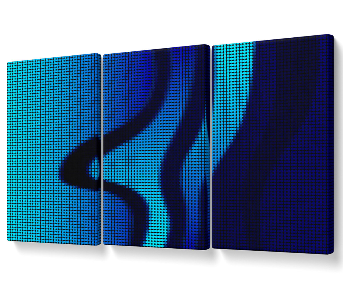 Ivy Bronx Inside Blue Canvas 3 Panel Set | Wayfair.co.uk