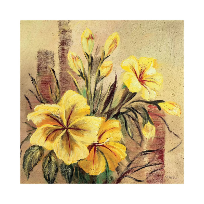 Yellow Creation II by Katharina Schöttler - Wrapped Canvas Print, 45.72 cm H x 45.72 cm W x 1.91 cm D
