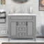 Meuble-lavabo moderne 36 po avec lavabo supérieur-102493538