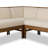 Priscilla Dining Banquette L Shape 75"-Crypton Wayfarer Snow