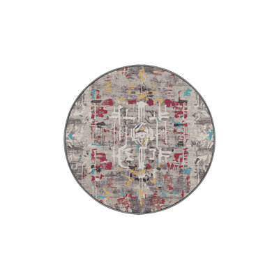 Machine Washable Gray Area Rug