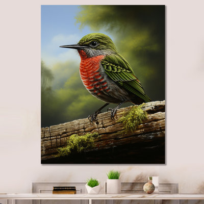 Green Radiant Hummingbird Beauty I - Hummingbird Animal Wall Art
