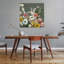 «Vibrant Floral Harmony», art mural contemporain abstrait-875708375