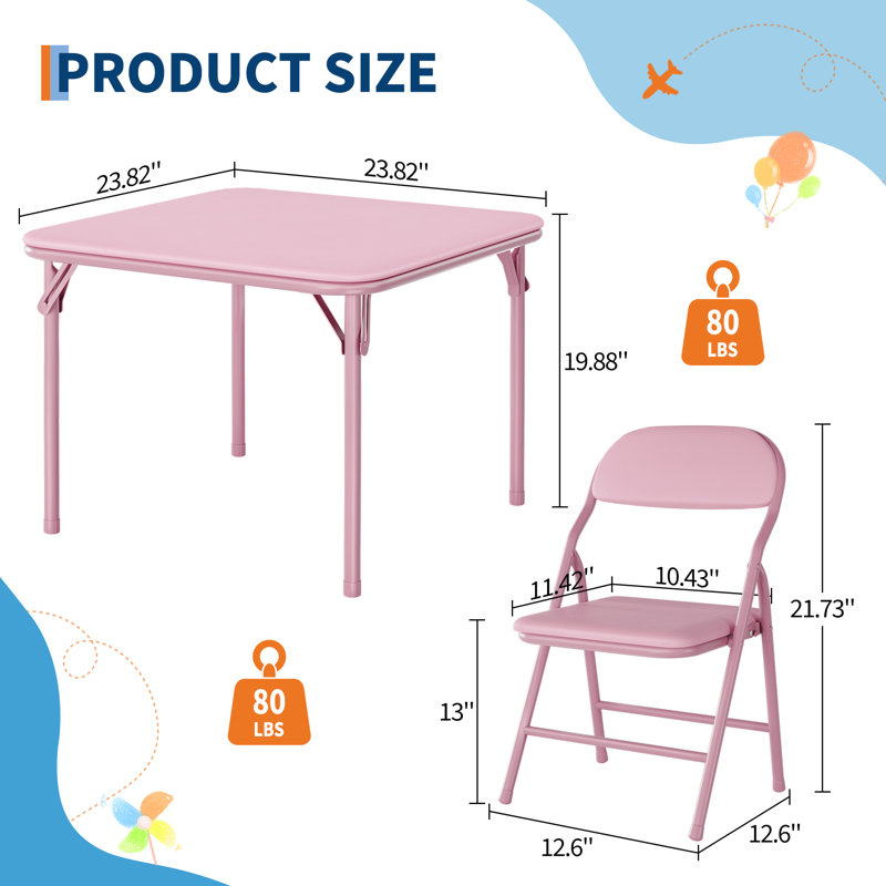Kids and Chair Set, Pink