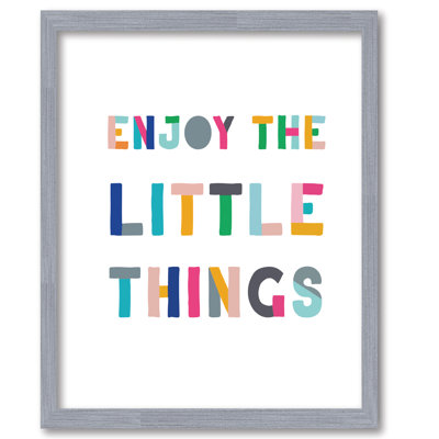 Enjoy The Little Things 16x20 Framed Board