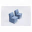 Chaise rembourrée en lin sans accoudoirs-920662613