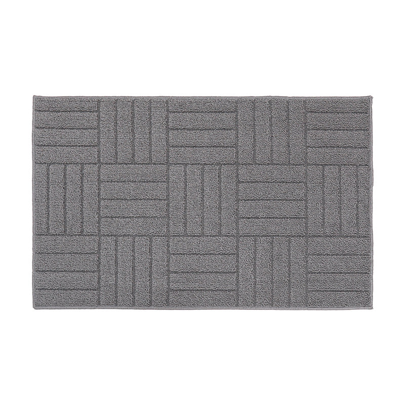 Tapis de porte en polypropylène antidérapant antitaches, Gris, l 32 po x L 48 po