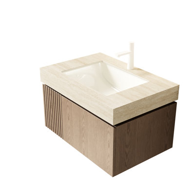 Armoire en contreplaqué de 30 po avec porte et tiroir - sans lavabo, plateau, robinet, couvercle de lavabo couleur chêne antique, l 18,28 po de largeur, 13,51 po de hauteur, 28,67 po de profondeur, revêtement mécanisé 35,84 lb, eau, amortisseur à fermeture douce
