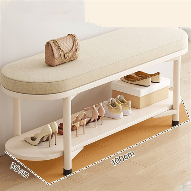 Kiian Cotton Blend Upholstered Storage Bench