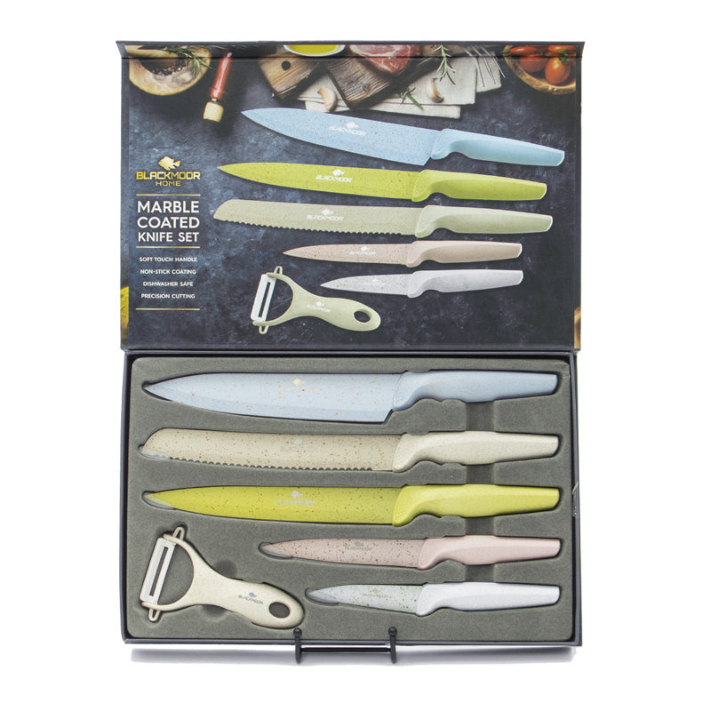 Blackmoor 6 Piece Stainless Steel Assorted Knife Set