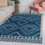 Tapis bleu marine / ivoire Amir Moroccan Beni Souk-1331050085