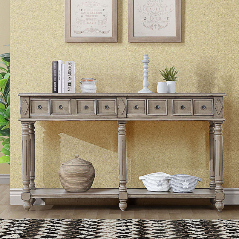 Kulick 58'' Console Table, Rustic Brown