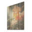 «Swaying Palms Serenade - Palmiers et palmiers», art sur bois de pin naturel-1906083387