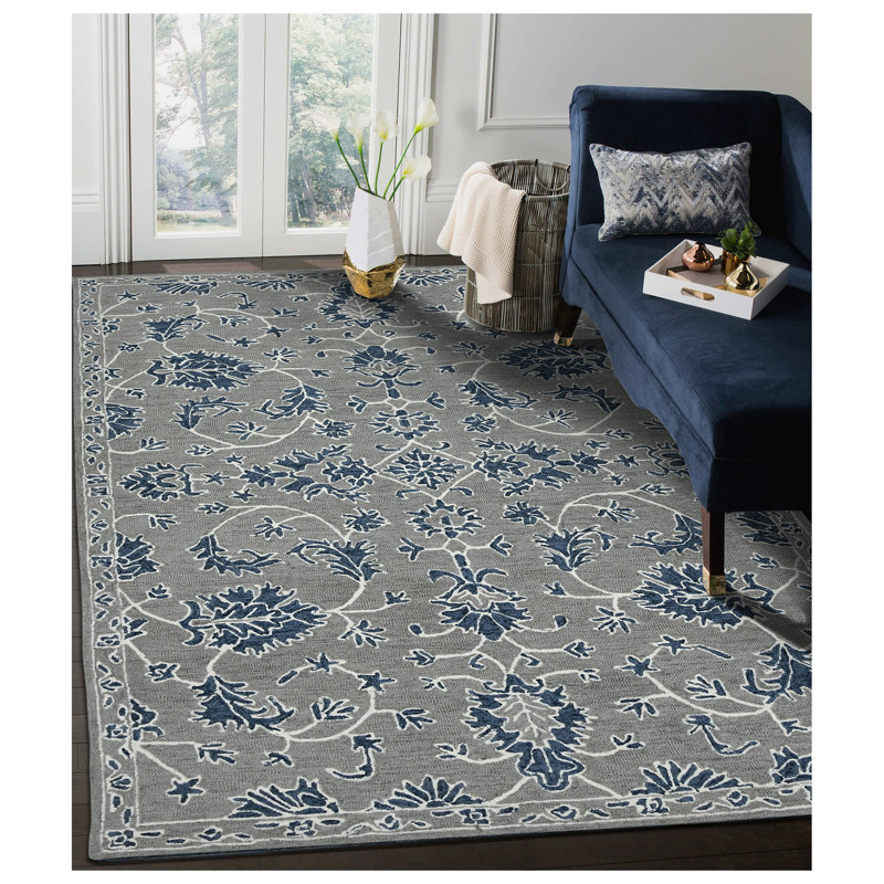 Tapis crocheté à la main en laine néo-zélandais Dural Hope, Rectangulaire 2 pi x 3 pi