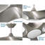 Ventilateur de plafond intelligent transitionnel 60 pouces à 5 pales à DEL d'intérieur / extérieur-52459346