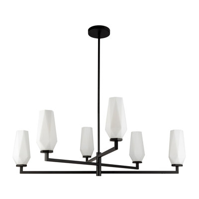 Lustre à niveaux 6 lumières Krysta