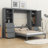 Murphy Bed Wall Bed With Closet ,Drawers And Shelves-468050031