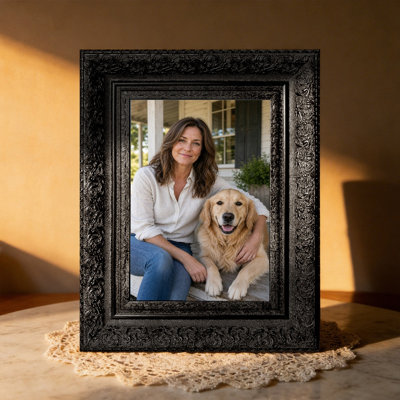Black 1PC 11" x 14" Cozy Picture Frame with Photo Protector