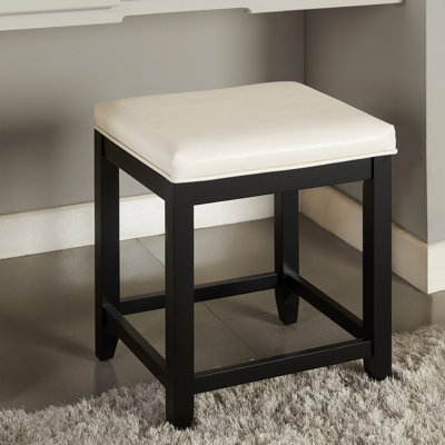 Solid + Manufactured Wood Accent Stool