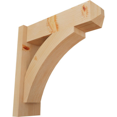 5 1/2"W x 18"D x 18"H Thorton Smooth Craftsman Outlooker, Douglas Fir